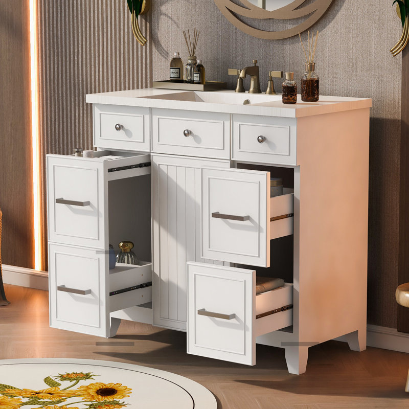 Modern Luxe Furniture 36" Single Bathroom Vanity Set & Reviews | Wayfair